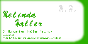 melinda haller business card